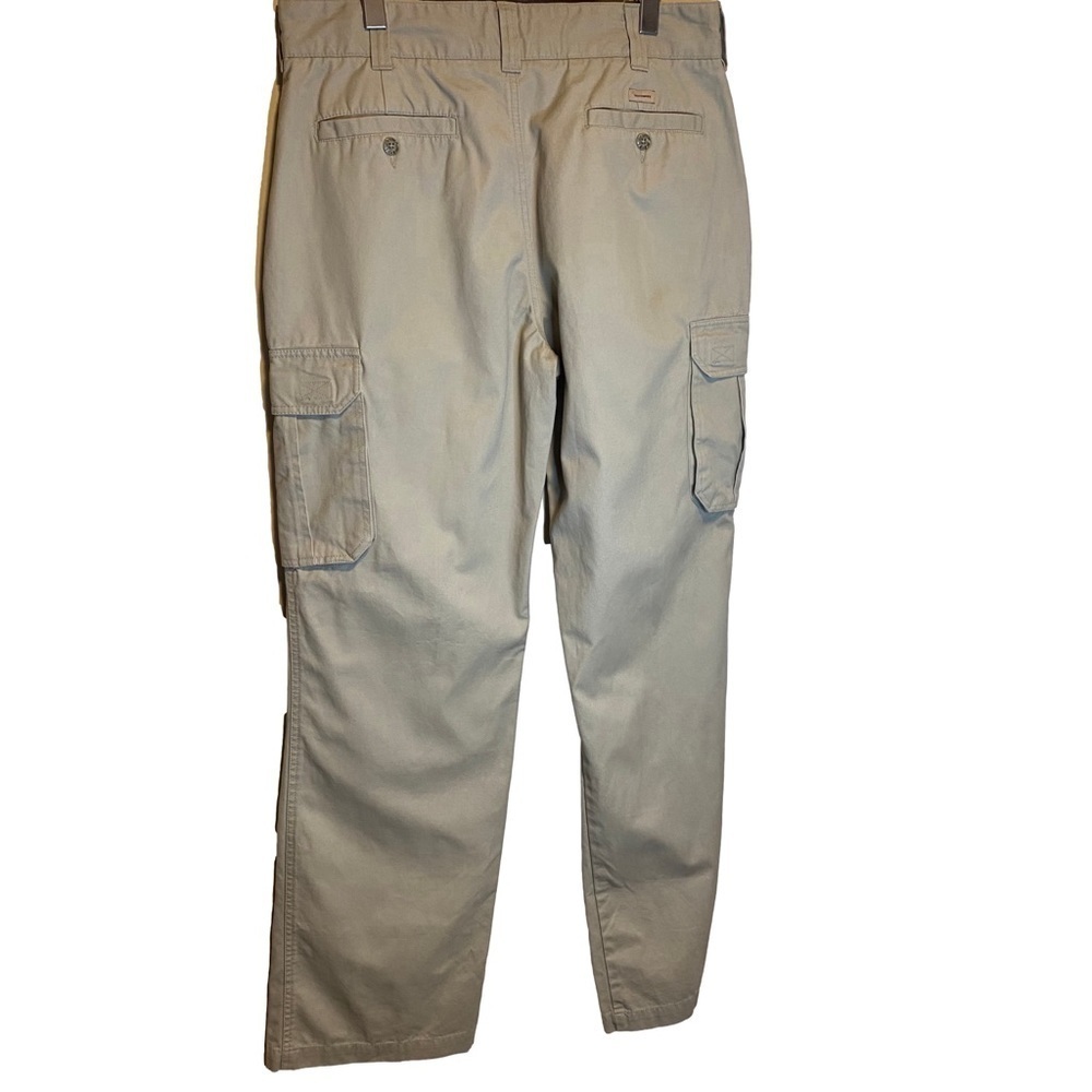 Men’s Denver Hayes Khaki Cargo Pants Size 34/34 - Picture 4 of 7